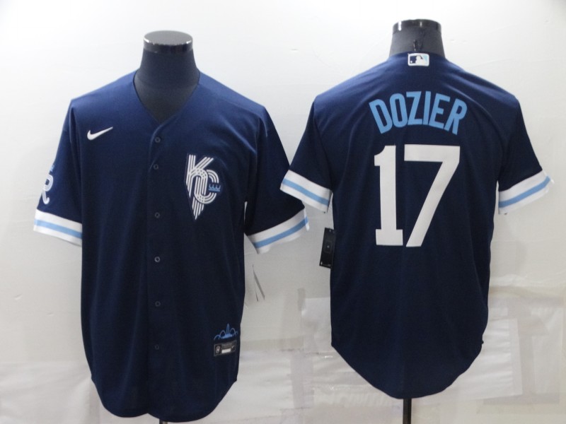 Royals 17 Hunter Dozier Navy Nike 2022 City Connect Cool Base Jersey,We sell and wholesale Royals 17 Hunter Dozier Navy Nike 2022 City Connect Cool Base Jersey on line form chian!